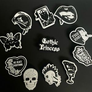 Goth shoe charms